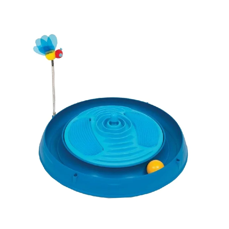 10% OFF: Catit Play 3-in-1 Cat Circuit Ball Toy & Massager Cat Toy (Blue)