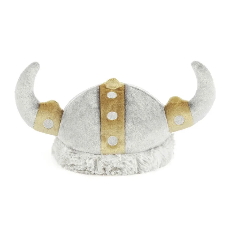 PLAY Mutt Hatter Viking Hat Plush Dog Toy