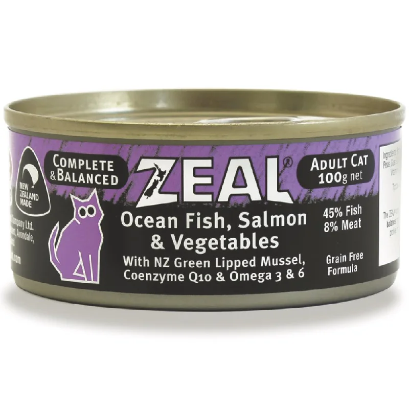 Zeal Ocean Fish, Salmon & Vegetables Canned Cat Food 100g