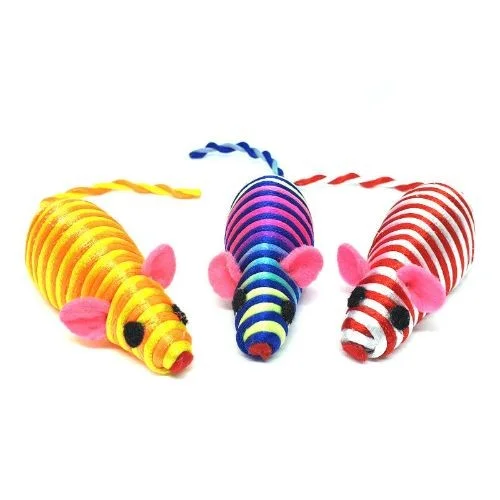 Ancol Stripey Mice Cat Toy