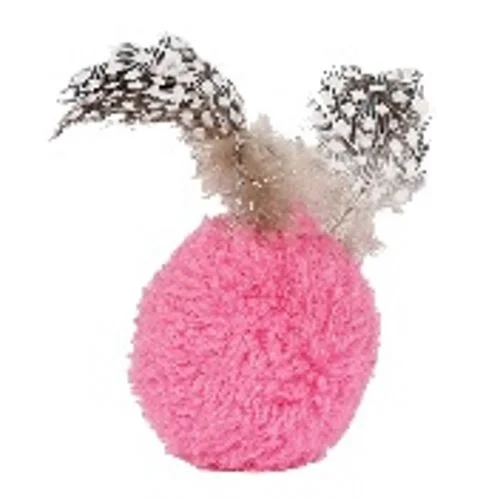 Happy Pet Dotties Feather Ball Cat Toy