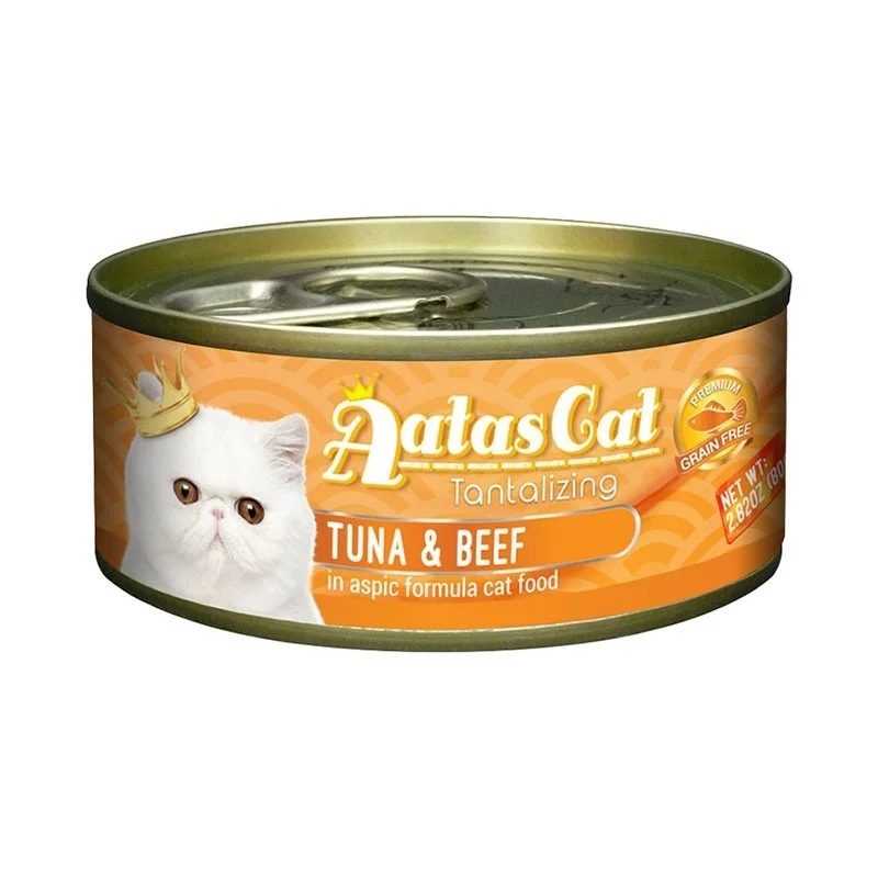 Aatas Cat Tantalizing Tuna & Beef In Aspic Canned Cat Food