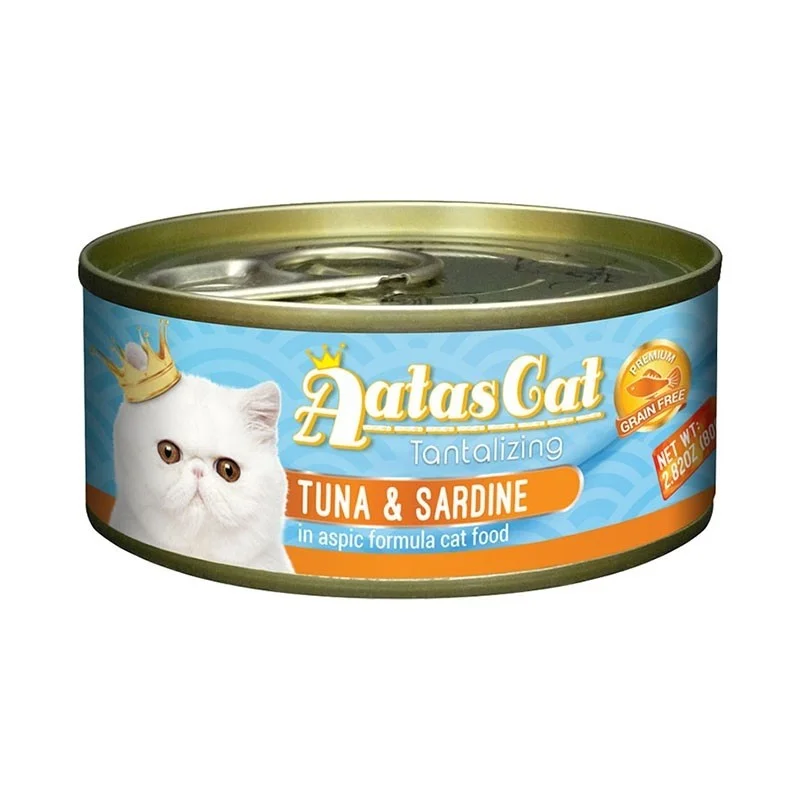 Aatas Cat Tantalizing Tuna & Sardine In Aspic Canned Cat Food