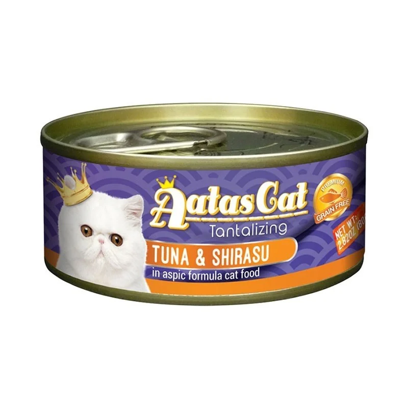 Aatas Cat Tantalizing Tuna & Shirasu In Aspic Canned Cat Food