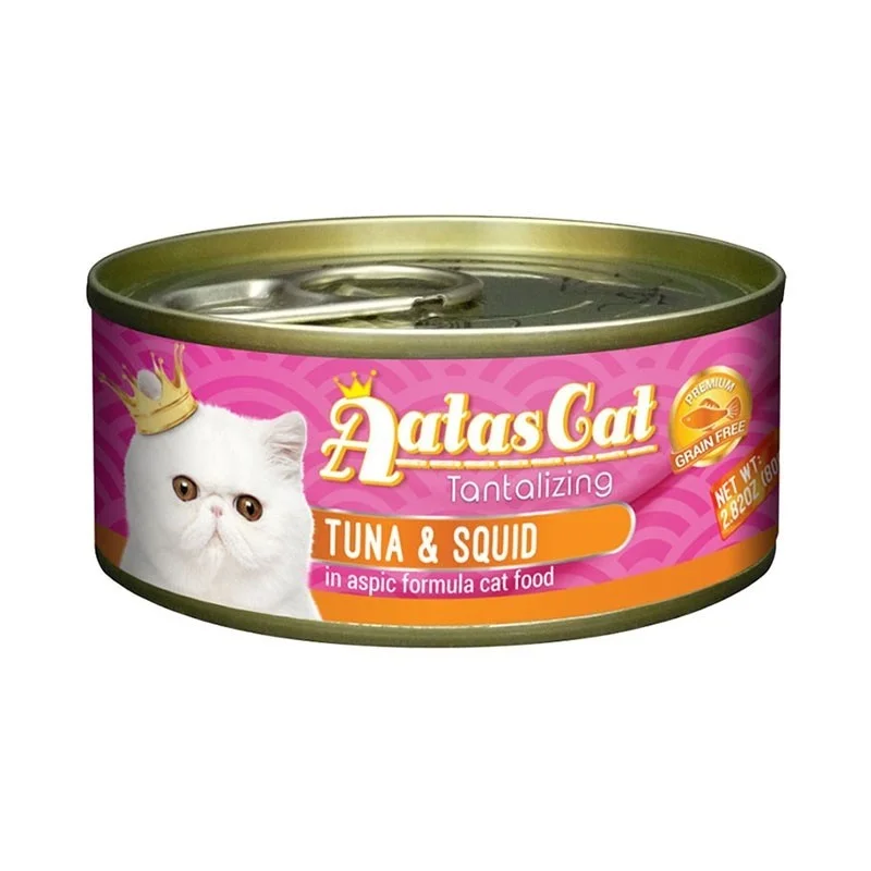 Aatas Cat Tantalizing Tuna & Squid In Aspic Canned Cat Food