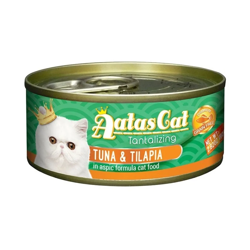 Aatas Cat Tantalizing Tuna & Tilapia In Aspic Canned Cat Food