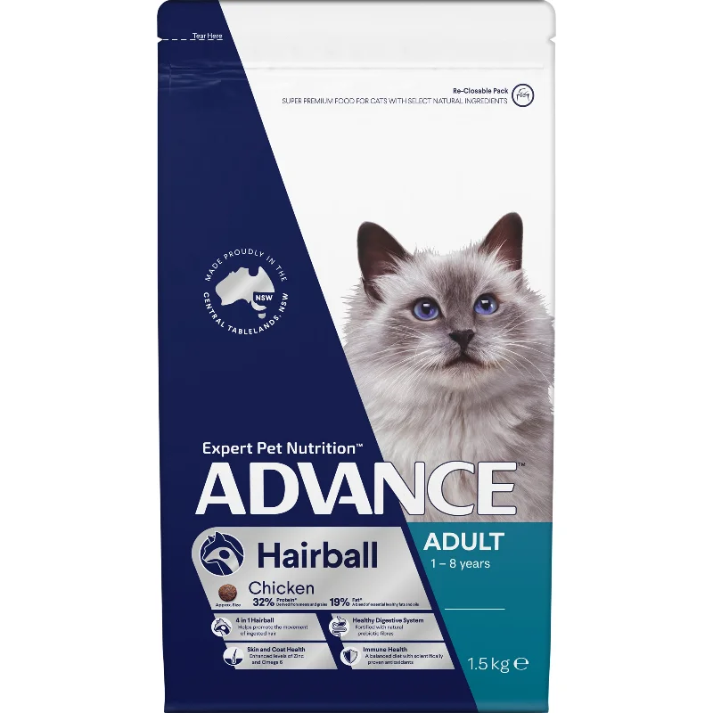 Advance Hairball Chicken Adult Dry Cat Food 1.5kg