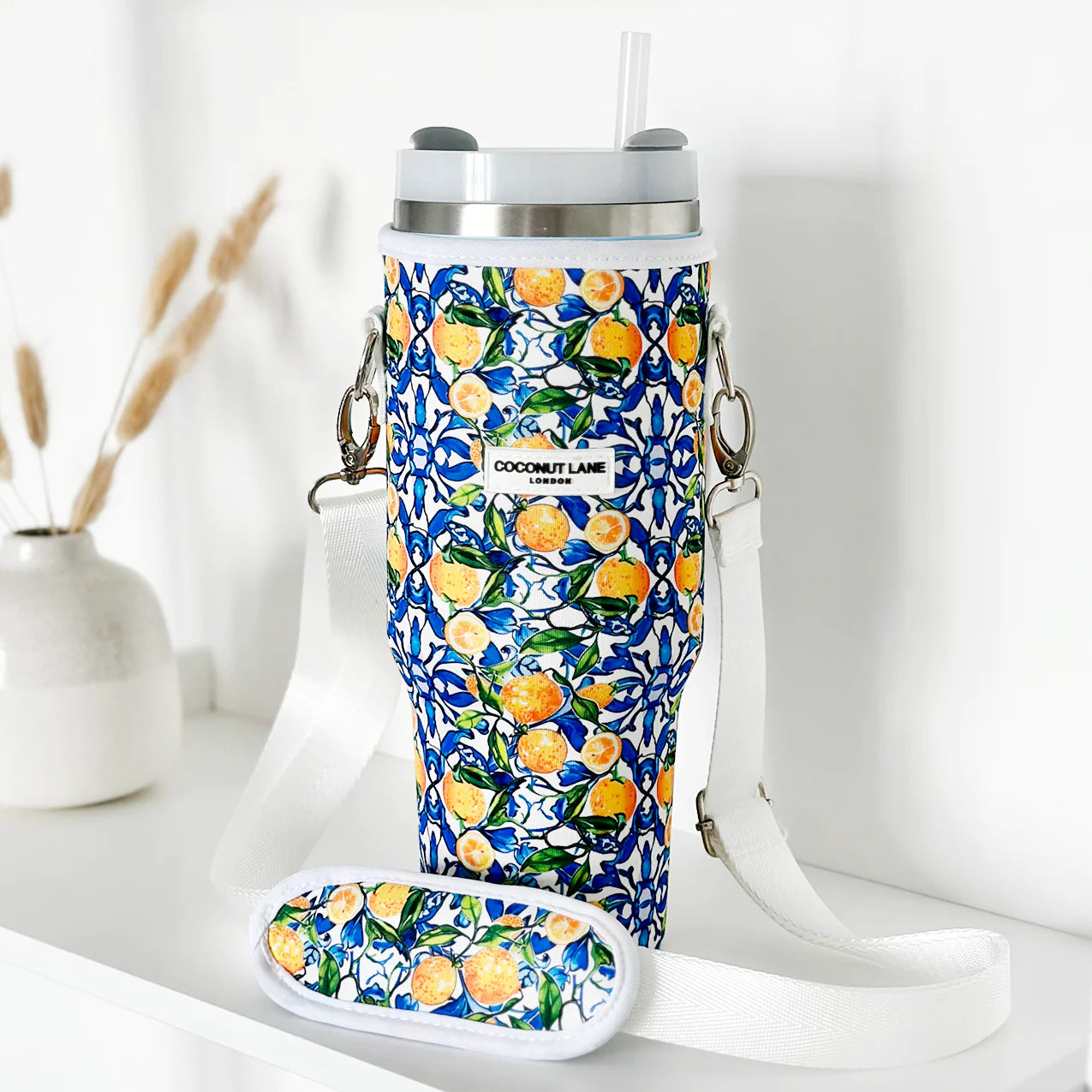 Amalfi Lemon Tumbler Carry Case by Coconut Lane