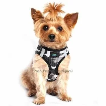 American River Ultra Choke Free Dog Harness Camouflage Collection - Gray Camo