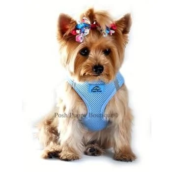 American River Ultra Choke Free Dog Harness - Light Blue