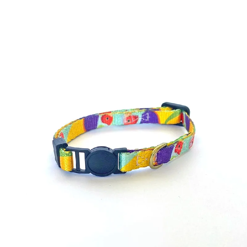 Anipal Gigi the Gouldian Finch Recycled Cat Collar Small***