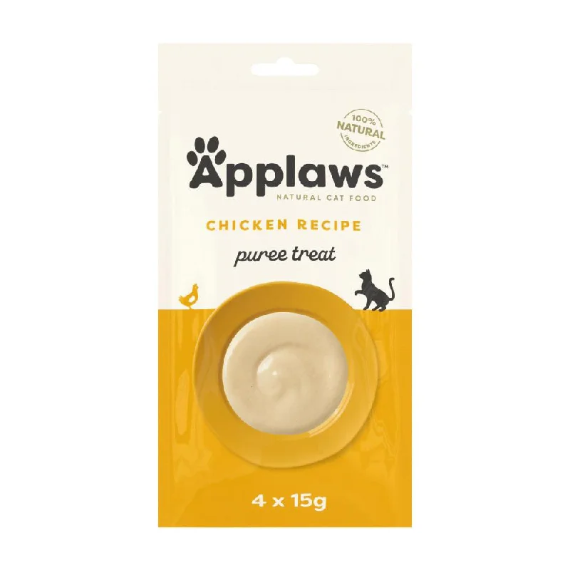 Applaws Natural Cat Treat Chicken Puree Sachets 15g x 4