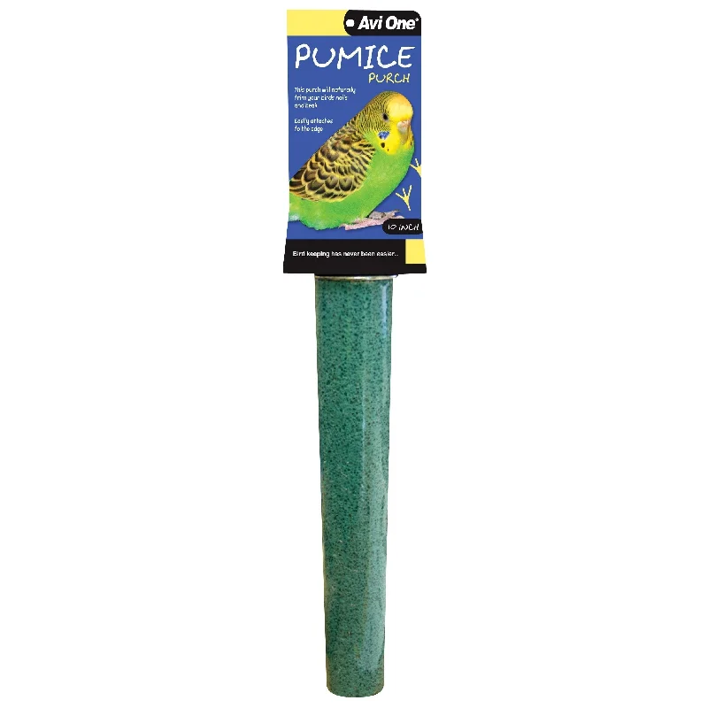 Avi One Pumice Bird Perch Green Large