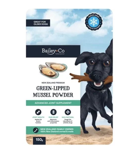 Bailey+Co New Zealand Freeze Dried Advanced Joint Supplement (Green-Lipped Mussel Powder)