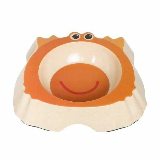 Pet Brands - Bamboo Monster Shaped Bowl - Orange - 200ml