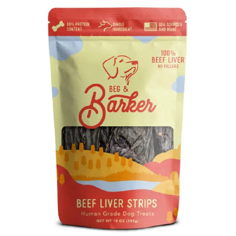 Beg & Barker Beef Liver Strip Dog Treats