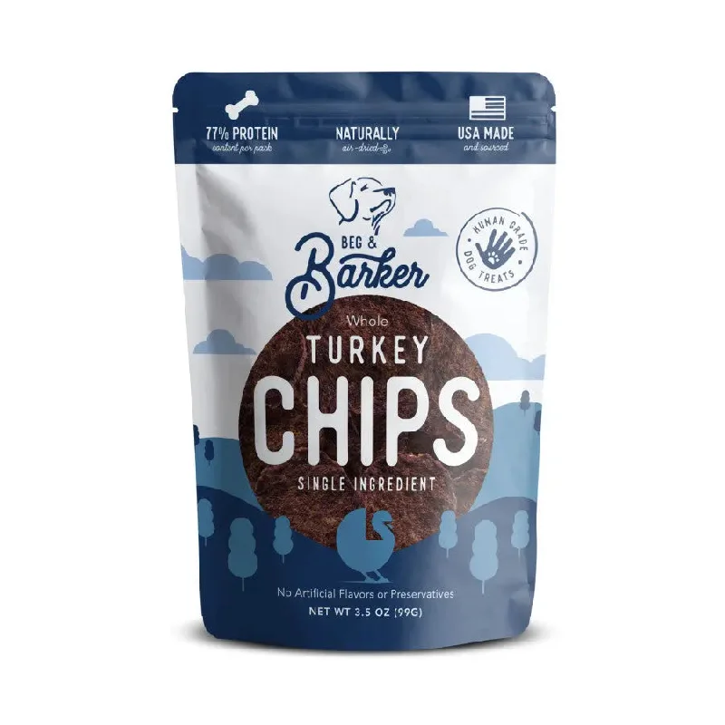 Beg & Barker Whole Turkey Chips Dog Treats