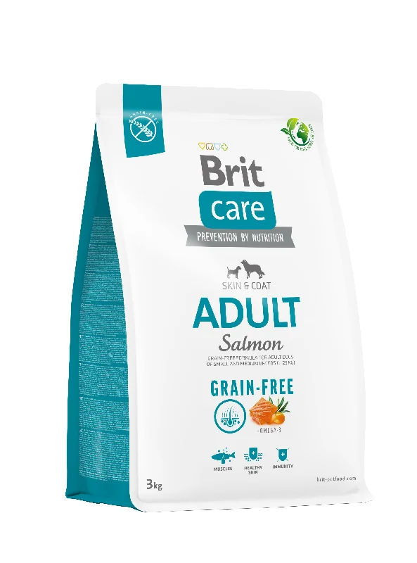 BRIT CARE Grain-free Skin&Coat, losos i krumpir, 3kg