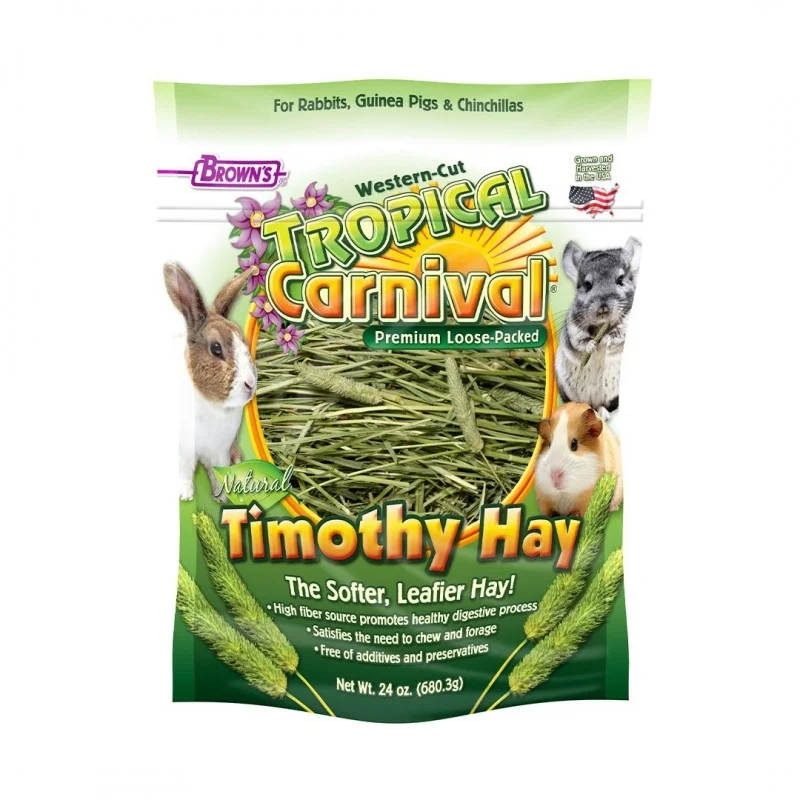 Brown's Tropical Carnival Natural Timothy Hay