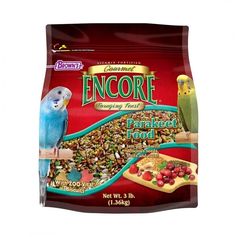 Brown's Encore Gourmet Foraging Feast Parakeet Food