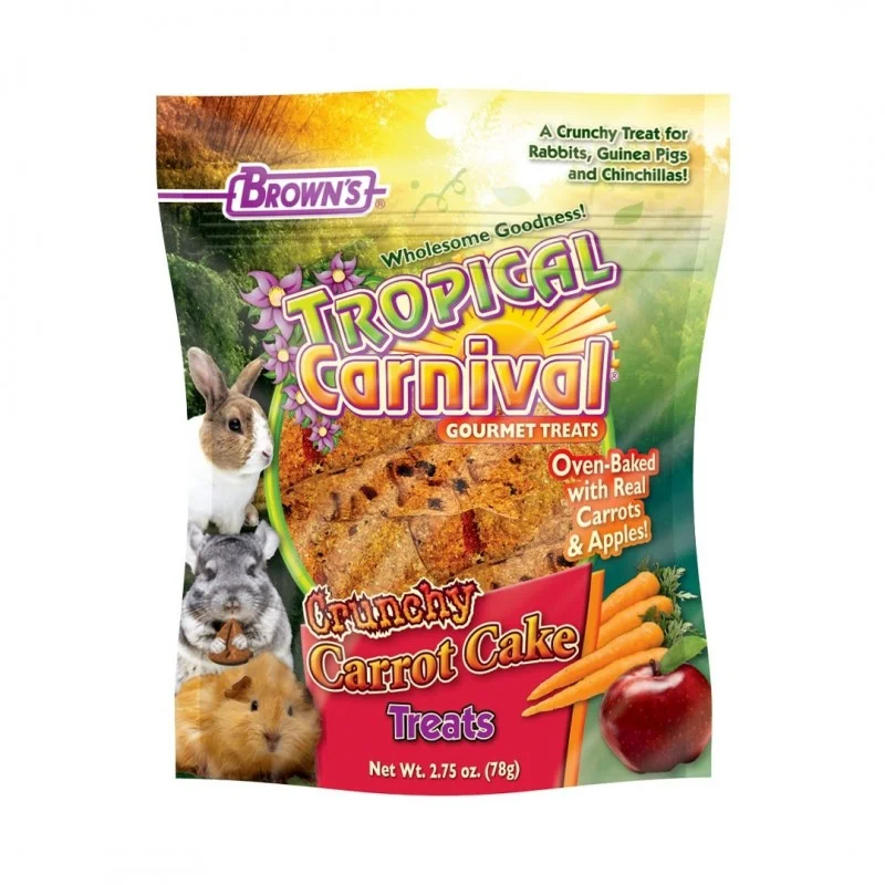 Brown's Tropical Carnival Crunchy Carrot Cake Small Pet Food