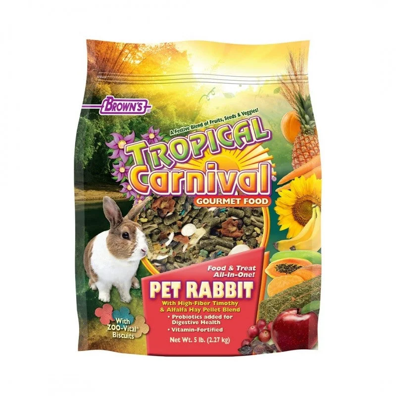 Brown's Tropical Carnival Gourmet Pet Rabbit Food