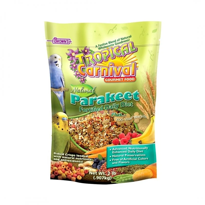 Brown's Tropical Carnival Natural Parakeet Fortified Bird Food