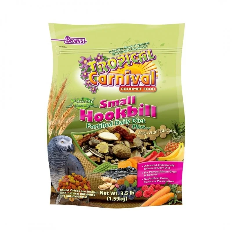 Brown's Tropical Carnival Natural Small Hookbill Bird Food