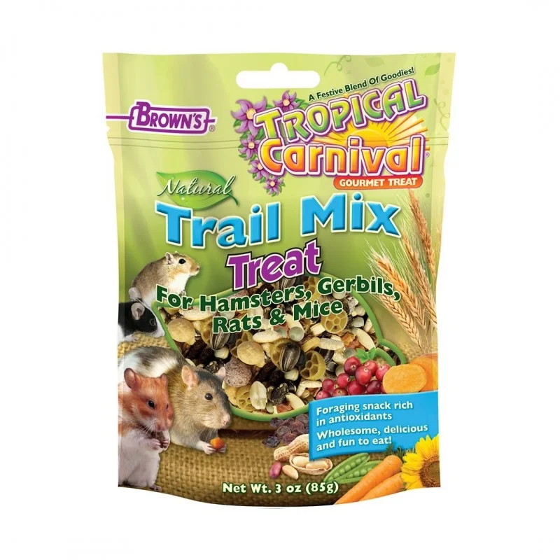 Brown's Tropical Carnival Natural Trail Mix Hamster Treat