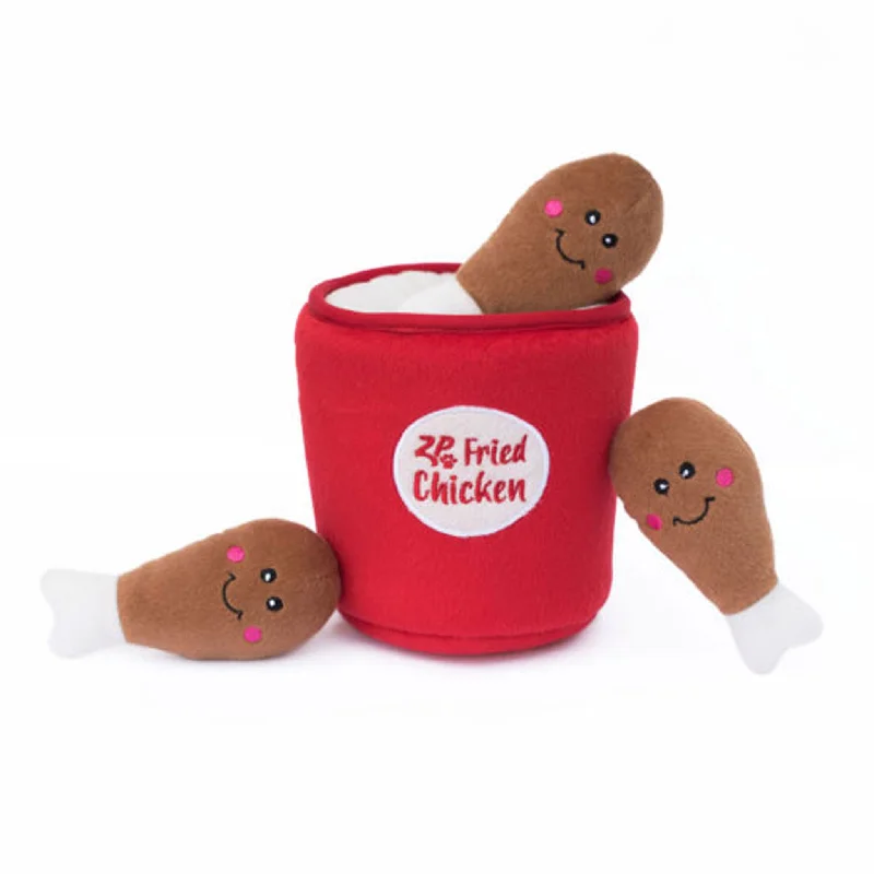 Zippy Paws Bucket of Chicken Burrow Dog Toy