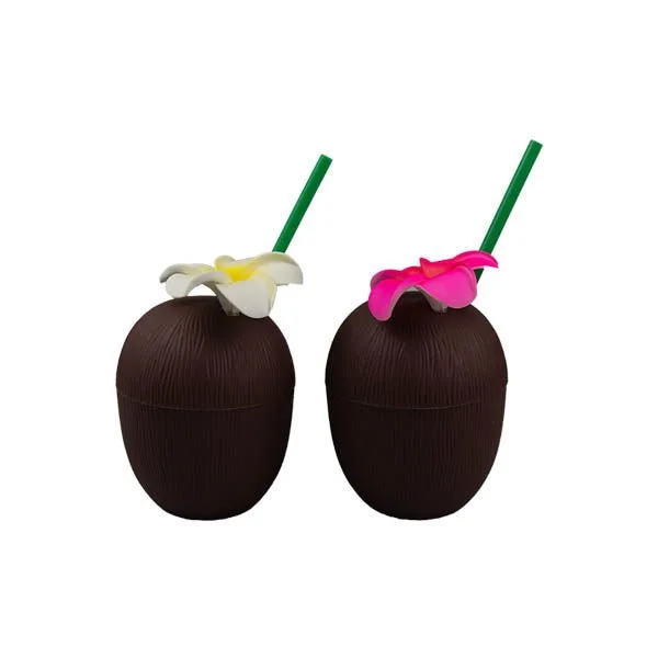 Coconut Cup With Straw