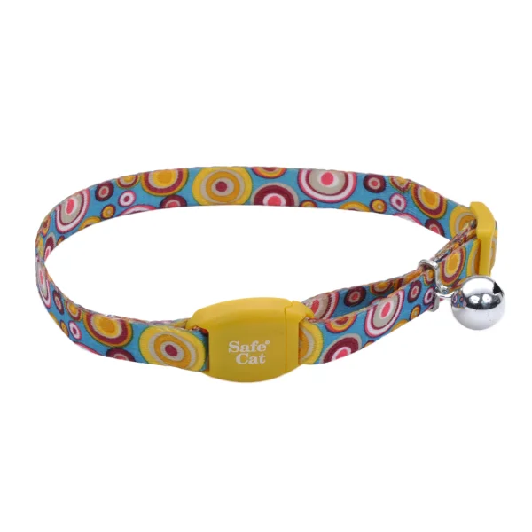 COASTAL SafeCat Gold Kaleidoscope Magnetic Buckle Breakaway Collar