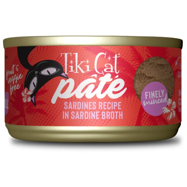 TIKI CAT Grill Sardines in Sardine Broth Pâté, 80g (2.8oz)