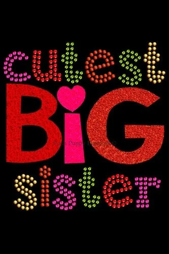 Cutest Big Sister Rhinestone Bandana- Many Colors