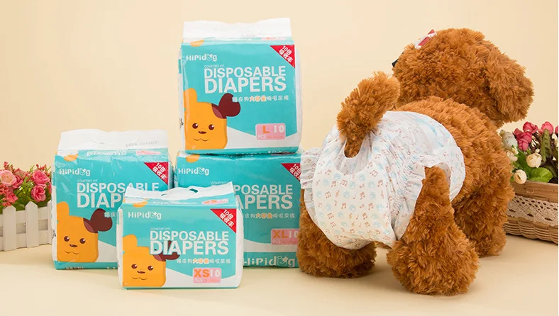 DISPOSABLE FEMALE DIAPERS LARGE -10PCS (SIZE 28-50CM)