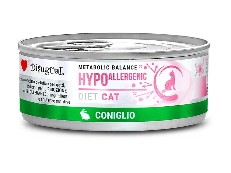 DISUGUAL Metabolic Balance Hypoallergenic, konzerva za mačke, kunićevina, 85 g