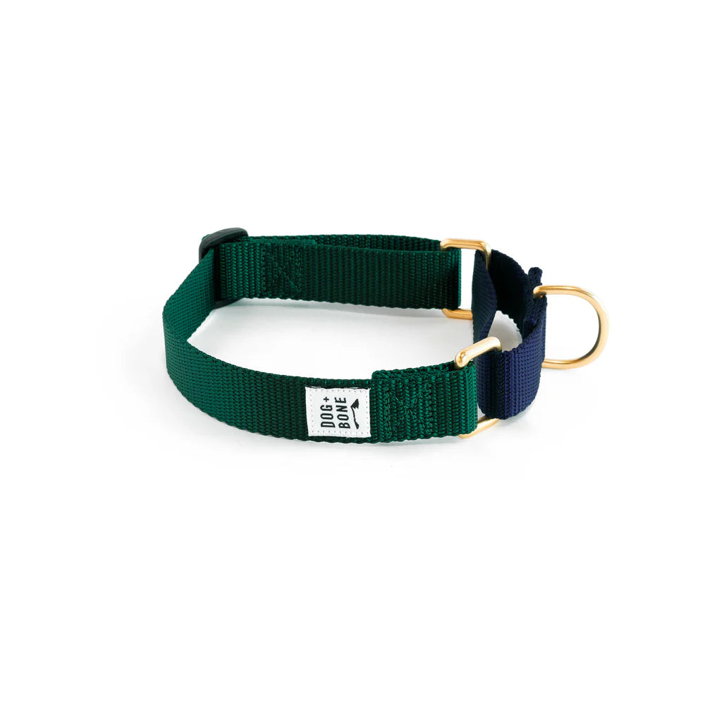 Martingale Collar - Forest + Navy