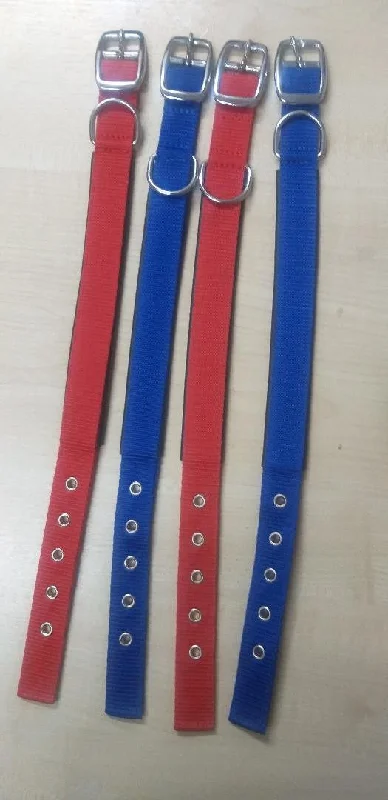 DOG COLLAR PU NYLON 2.8cm w x 45cm long