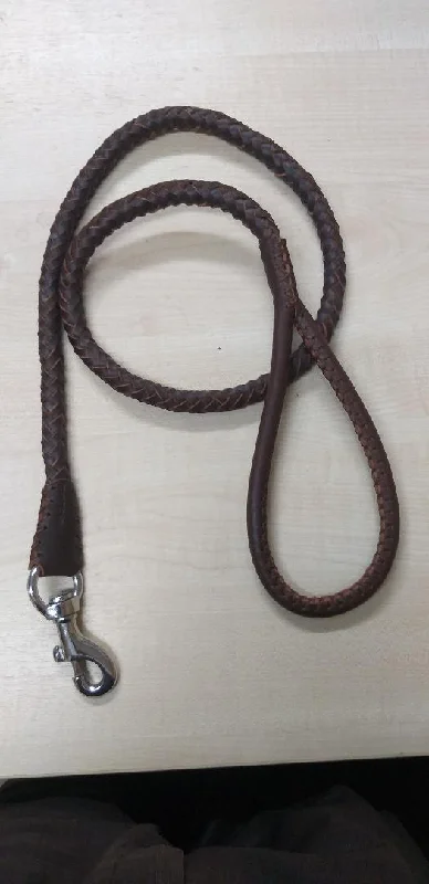 DOG LEASH LEATHER ROUND 20MMX135CM