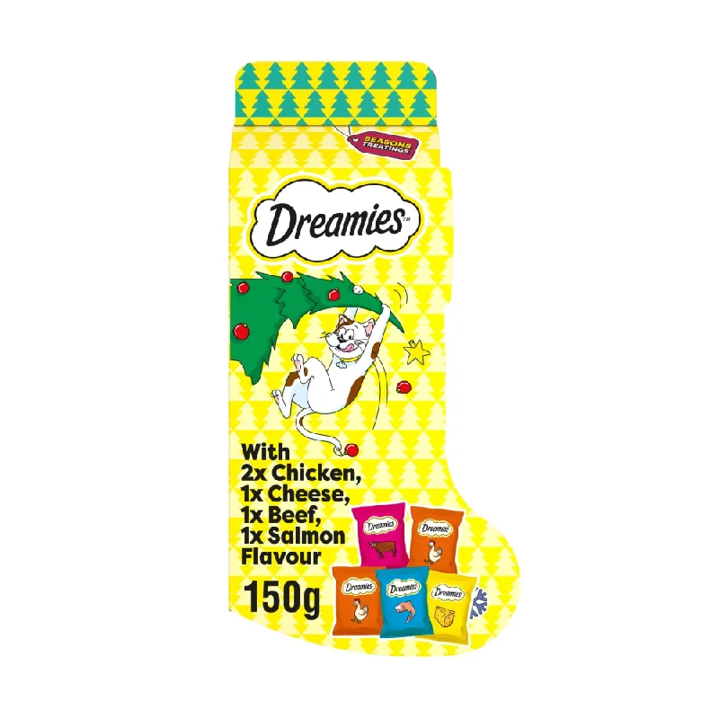 Dreamies Cat Christmas Stocking | Best Festive Gift for Cats & Kittens