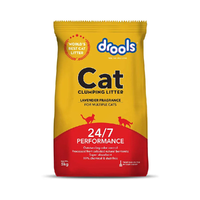 Drools Clumping Lavender Fragrance Cat Litter (For Multiple Cats)