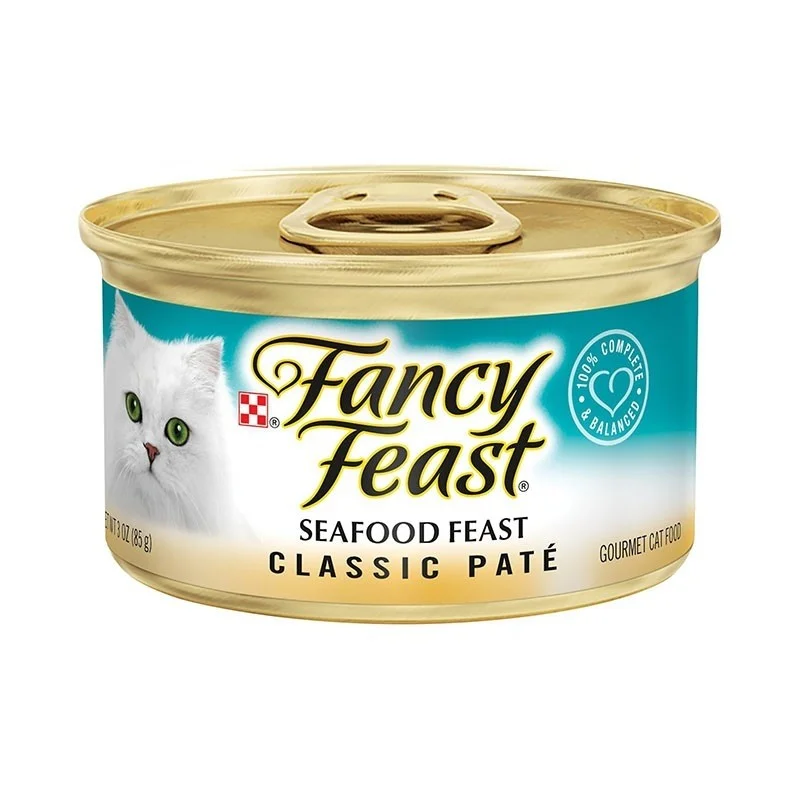 Fancy Feast Classic Pate Seafood Feast Canned Cat Food