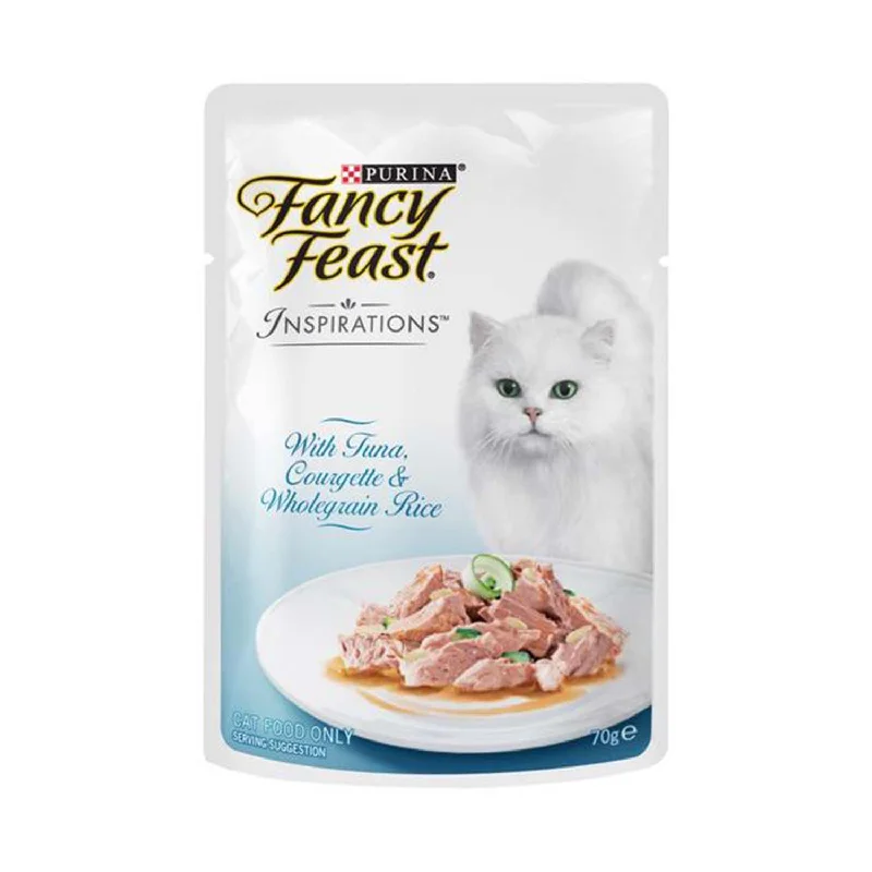 Fancy Feast Inspirations With Tuna, Courgette & Wholegrain Rice Pouch Cat Food