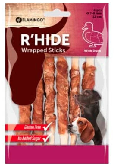 FLAMINGO RHide Wrapped Sticks, žvakalica s pačetinom, 6kom