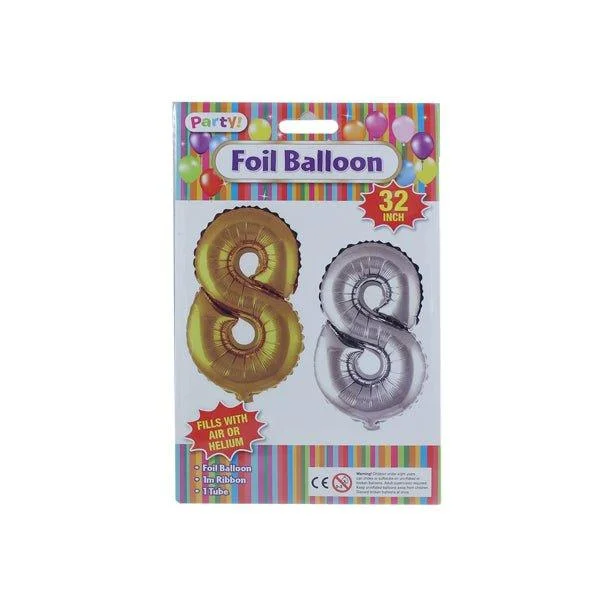 Foil Balloon 32 Inch Number 8