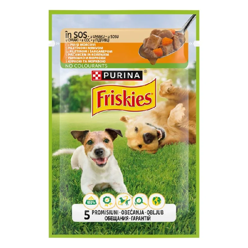 FRISKIES, s piletinom i mrkvom u umaku, 85g