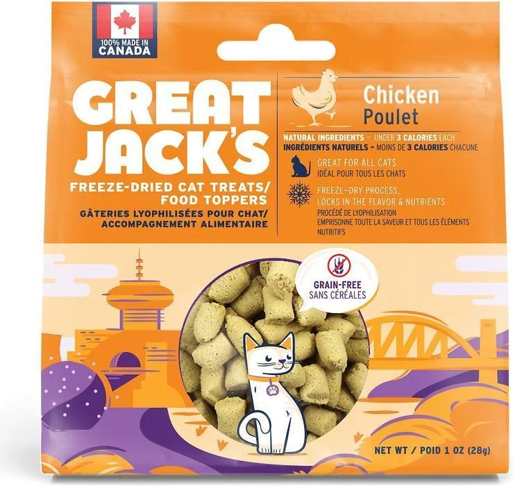 Great Jack's Freeze Dried Chicken Cat Treats