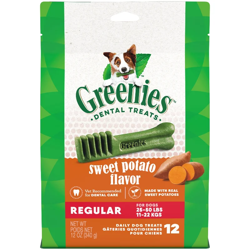 Greenies Dog Sweet Potato Dental Health Treats for Regular Dogs 340g