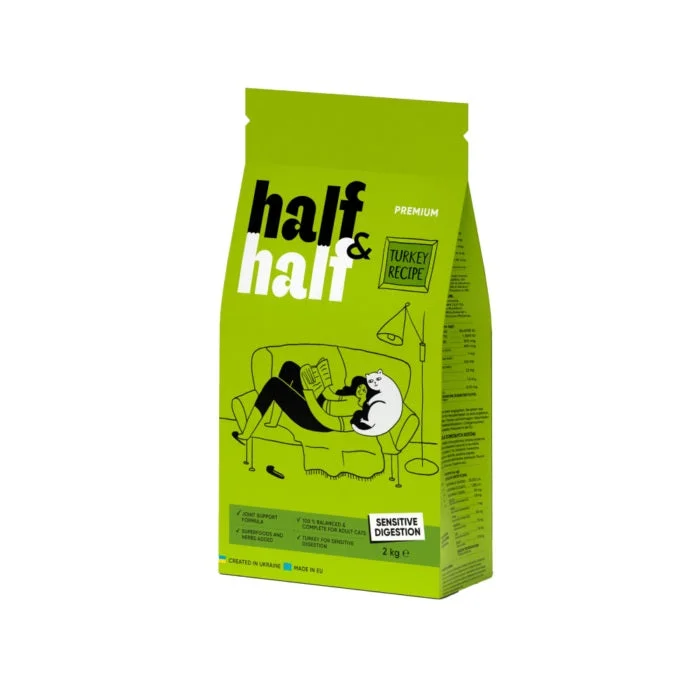 HALF&HALF Sensitive, bogato puretinom, hrana za mačke