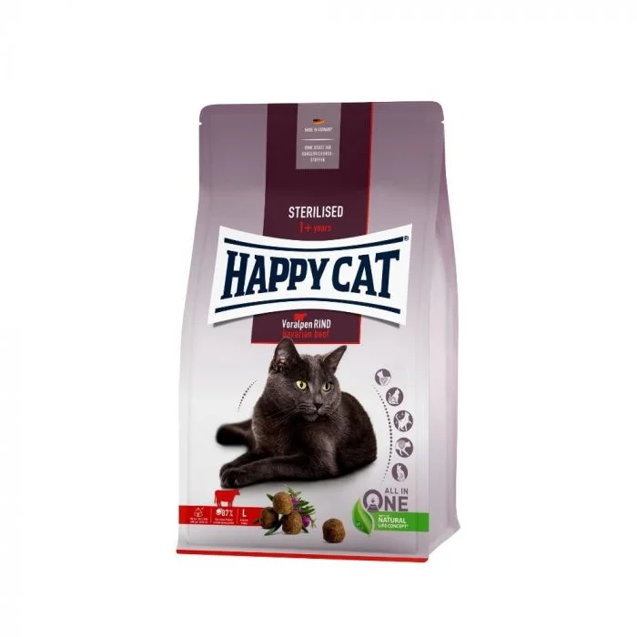 HAPPY CAT SUPREME Sterilised, govedina, 1,3kg